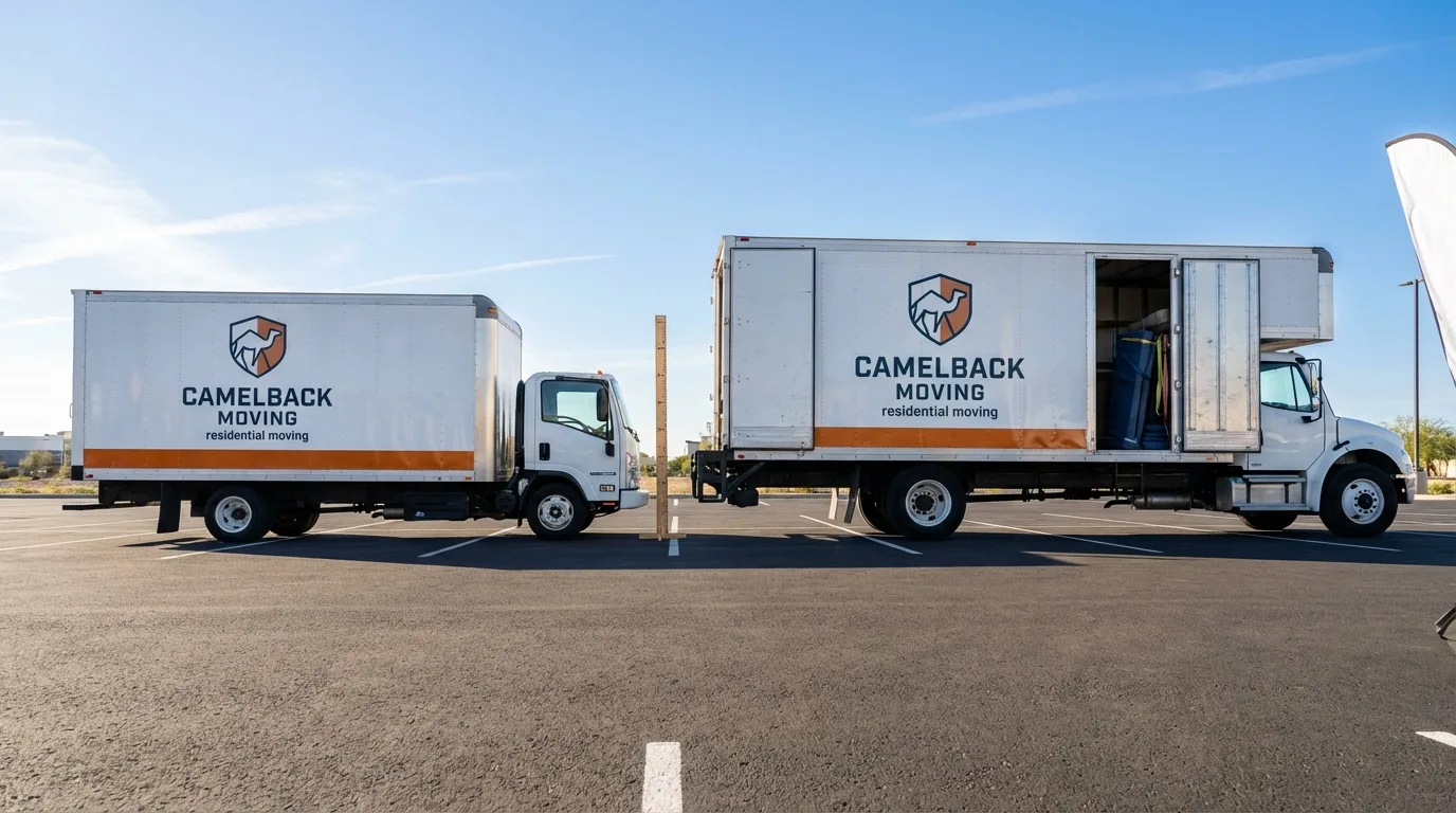 Moving truck size capacity guide in Woodville